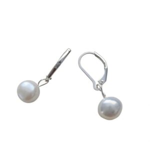 Perlenohrringe Süßwasserperlenkette 925 Sterlingsilber Exquisite Velvet