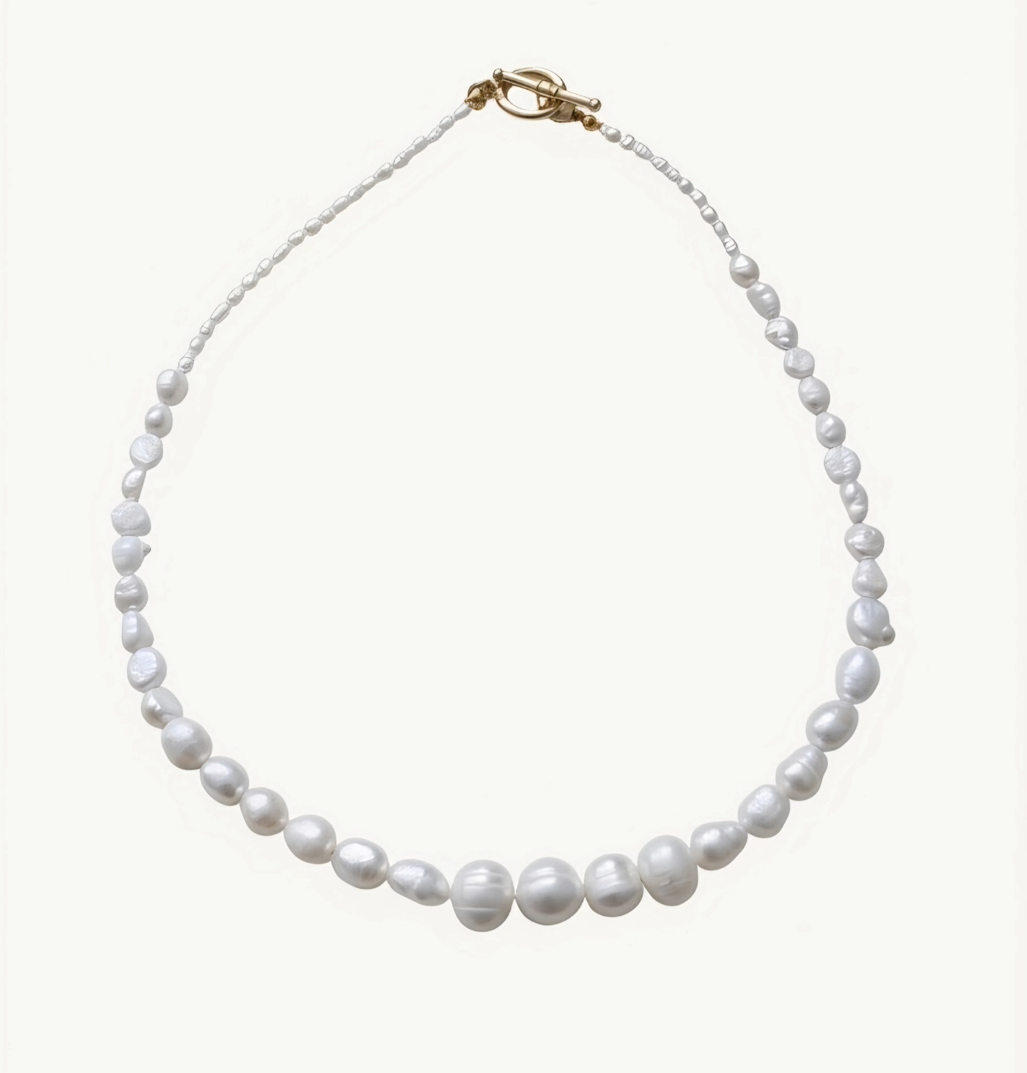 Kette Silber vergoldet Asimetric White
